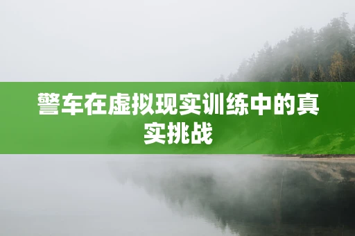 警车在虚拟现实训练中的真实挑战