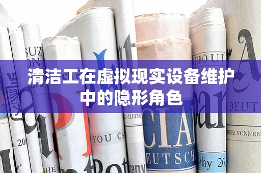 清洁工在虚拟现实设备维护中的隐形角色