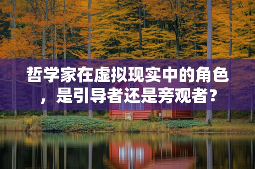 哲学家在虚拟现实中的角色，是引导者还是旁观者？