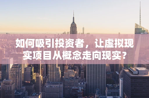 如何吸引投资者，让虚拟现实项目从概念走向现实？