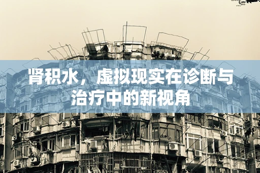 肾积水，虚拟现实在诊断与治疗中的新视角