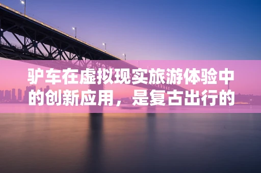 驴车在虚拟现实旅游体验中的创新应用，是复古出行的未来趋势吗？