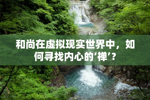 和尚在虚拟现实世界中，如何寻找内心的‘禅’？
