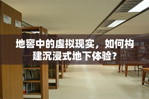 地窖中的虚拟现实，如何构建沉浸式地下体验？