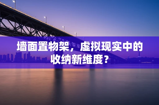 墙面置物架，虚拟现实中的收纳新维度？