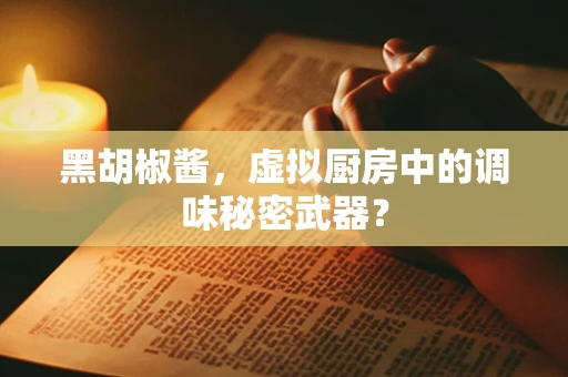 黑胡椒酱，虚拟厨房中的调味秘密武器？