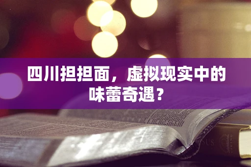 四川担担面，虚拟现实中的味蕾奇遇？
