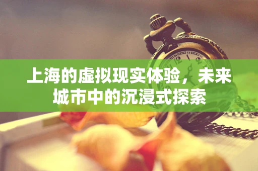 上海的虚拟现实体验，未来城市中的沉浸式探索