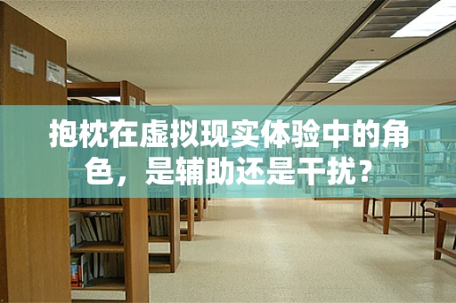 抱枕在虚拟现实体验中的角色，是辅助还是干扰？