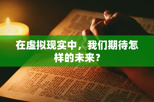 在虚拟现实中，我们期待怎样的未来？