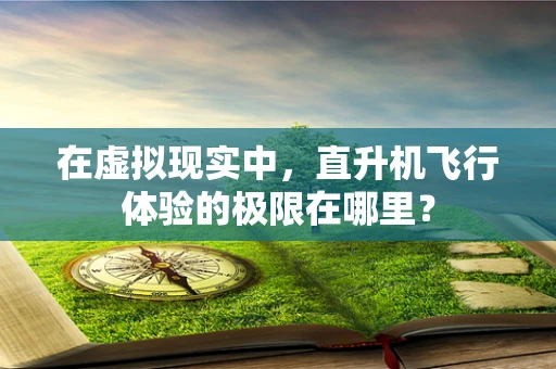 在虚拟现实中，直升机飞行体验的极限在哪里？