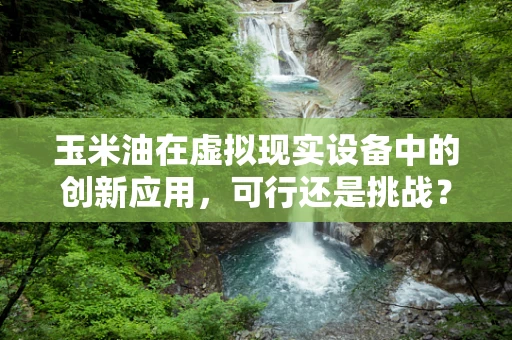 玉米油在虚拟现实设备中的创新应用，可行还是挑战？