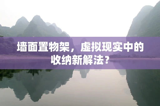 墙面置物架，虚拟现实中的收纳新解法？