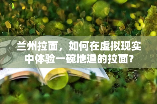 兰州拉面，如何在虚拟现实中体验一碗地道的拉面？