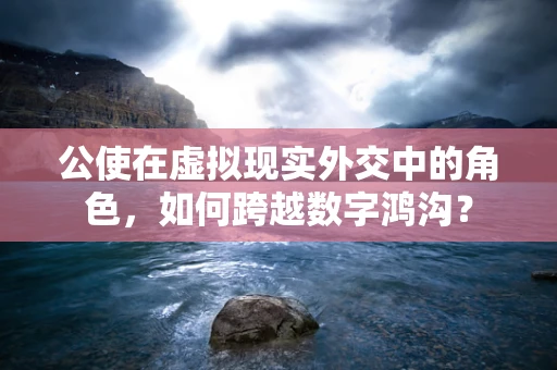 公使在虚拟现实外交中的角色，如何跨越数字鸿沟？