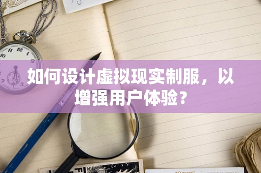 如何设计虚拟现实制服，以增强用户体验？