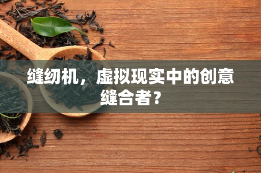 缝纫机，虚拟现实中的创意缝合者？
