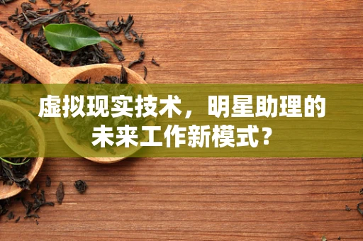 虚拟现实技术，明星助理的未来工作新模式？