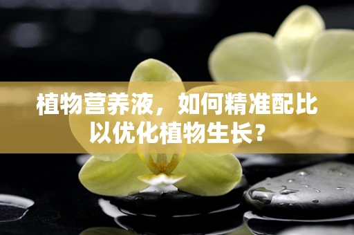 植物营养液，如何精准配比以优化植物生长？