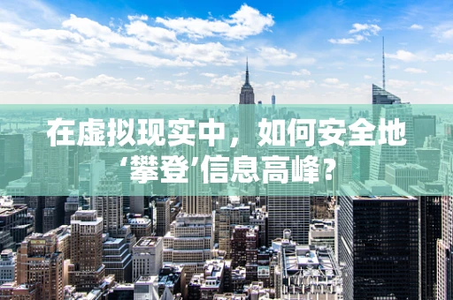 在虚拟现实中，如何安全地‘攀登’信息高峰？