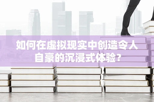 如何在虚拟现实中创造令人自豪的沉浸式体验？
