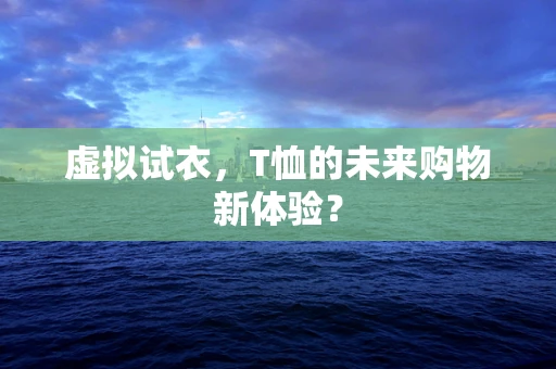 虚拟试衣，T恤的未来购物新体验？