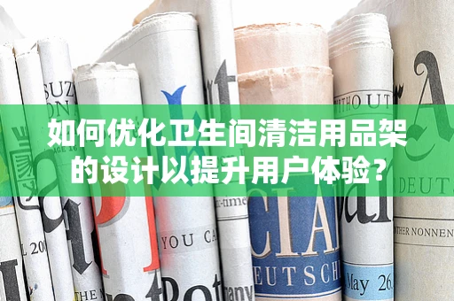 如何优化卫生间清洁用品架的设计以提升用户体验？