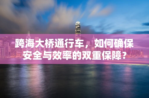 跨海大桥通行车，如何确保安全与效率的双重保障？