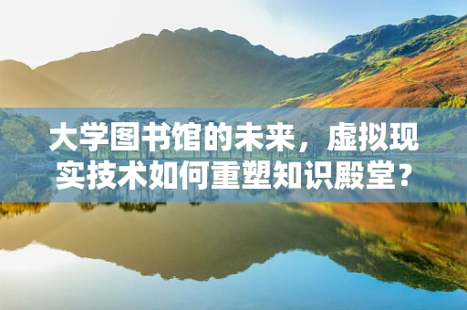 大学图书馆的未来，虚拟现实技术如何重塑知识殿堂？