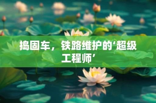 捣固车，铁路维护的‘超级工程师’
