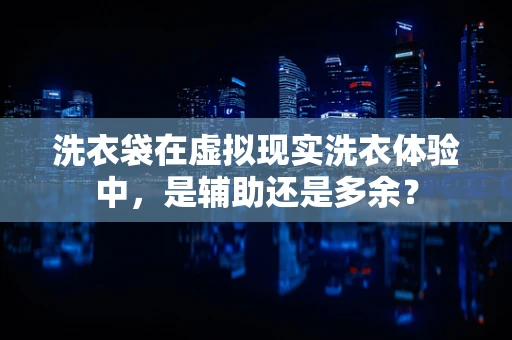 洗衣袋在虚拟现实洗衣体验中，是辅助还是多余？