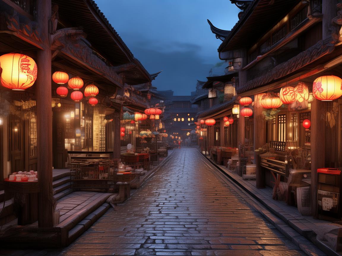 如何在虚拟现实中重现古镇街的烟火气息？